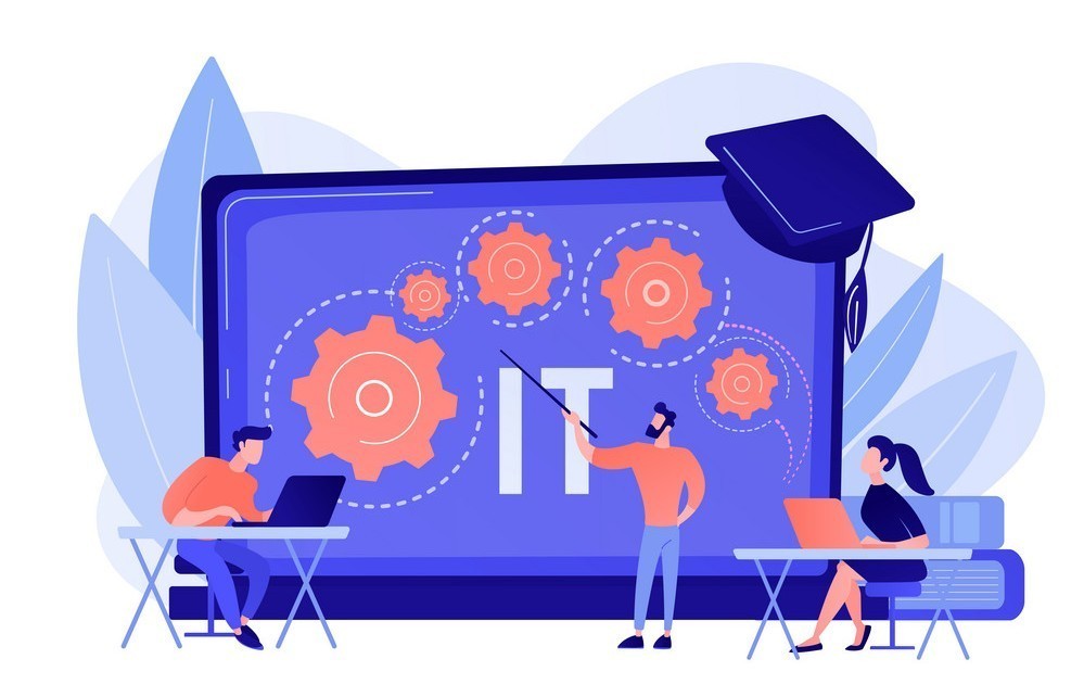 Information Technology Courses Concept Vector 27135242 1