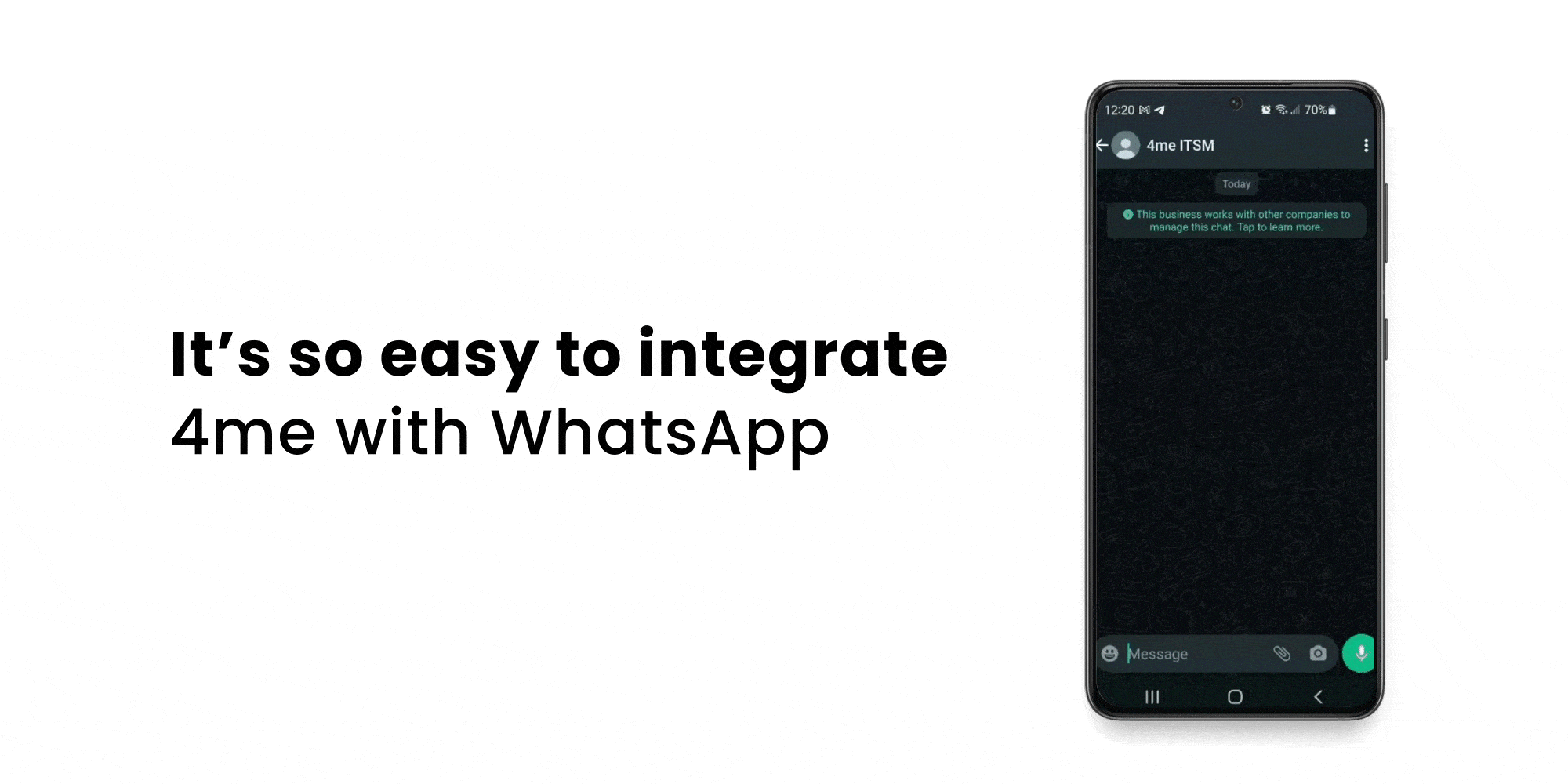 4me whatsapp integrations
