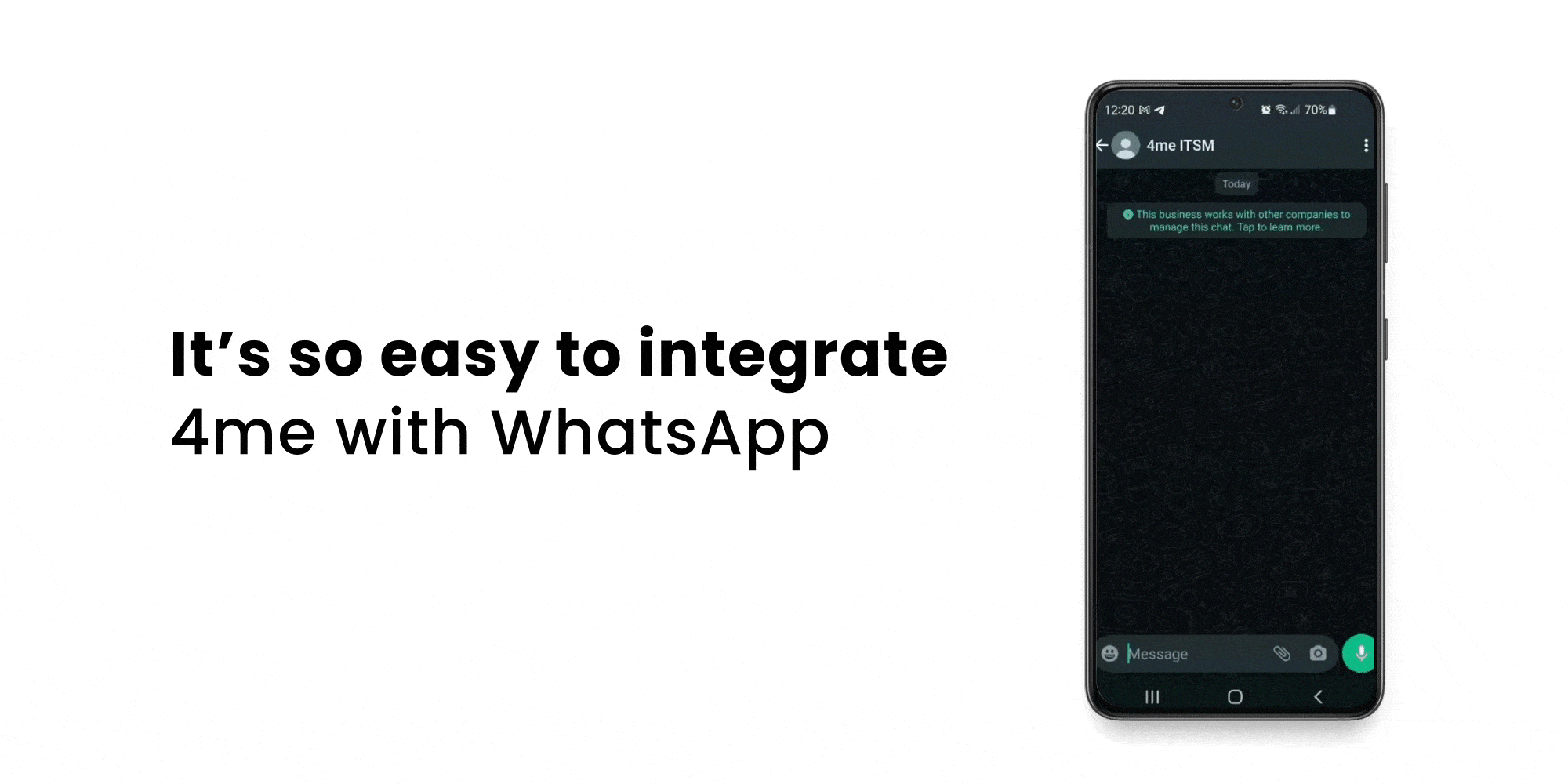 4Me Whatsapp Integrations